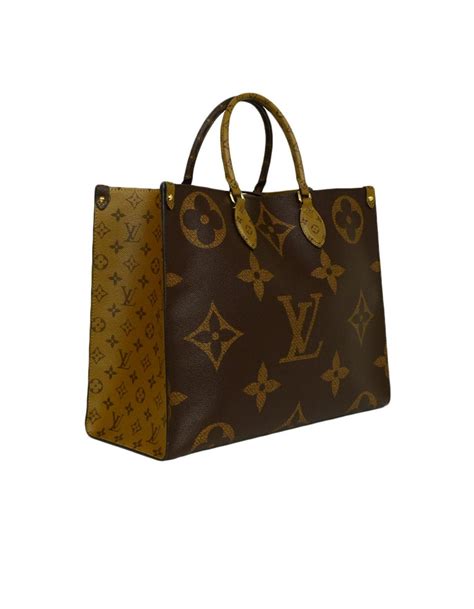 Louis Vuitton Onthego Mm Brown Coated Canvas Tote Bags Literacy Basics