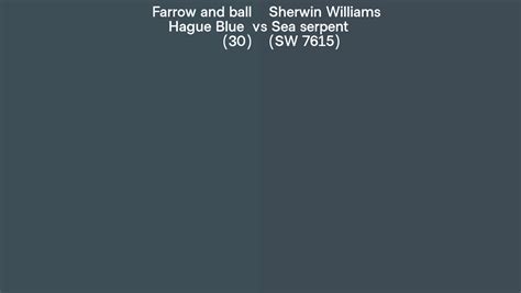 Farrow And Ball Hague Blue 30 Vs Sherwin Williams Sea Serpent SW