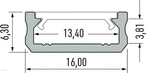 Lumines Lighting Profil Do Taśm Led Alu Typ D Niski 6Mm Srebrny 1M