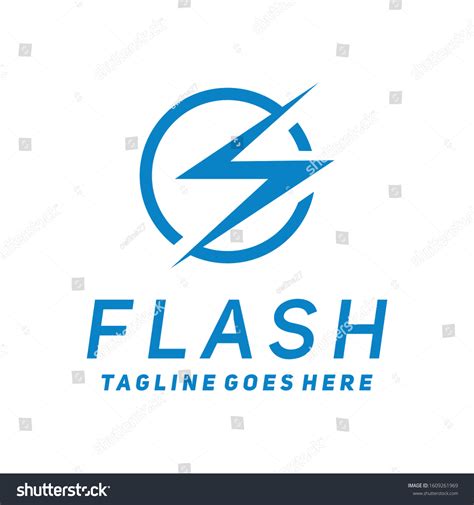 Flash Logo Design Inspiration Business Company Stock Vector (Royalty ...