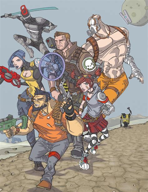 Borderlands 2 Full Color Group Shot By Davidstonecipher On Deviantart