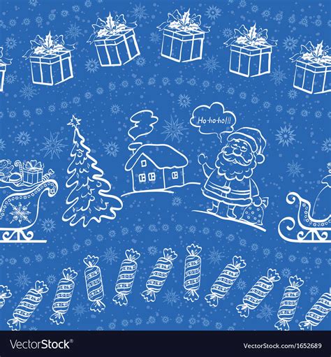 Christmas Seamless Background Royalty Free Vector Image