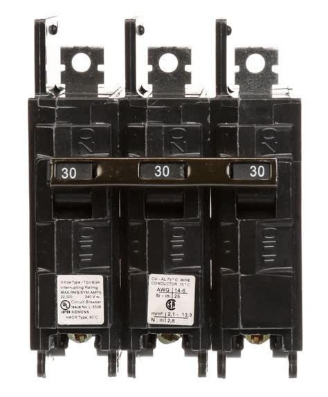 SIEMENS Miniature Circuit Breaker 30 A Amps 240V AC Three Phase