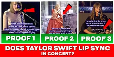 Does Taylor swift Lip sync in Concert? (100% Proof)