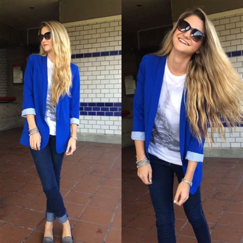 Total Imagen Blazer Azul Rey Outfit Abzlocal Mx