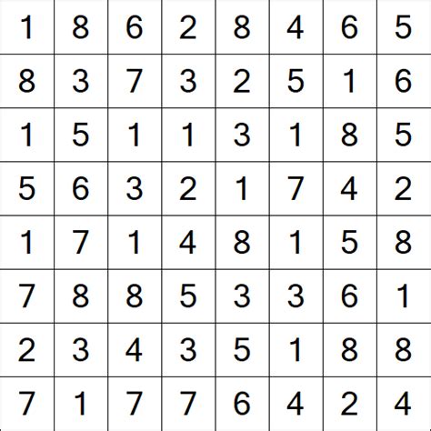 Hitori - Medium - Sudoku-Puzzles.net