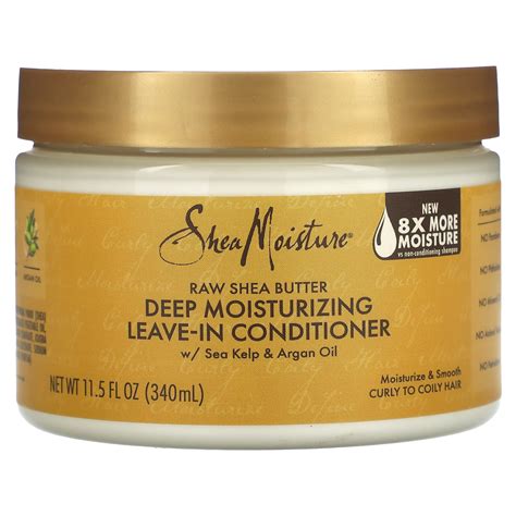 Sheamoisture Raw Shea Butter Deep Moisturizing Leave In Conditioner Curly To Coily Hair 115