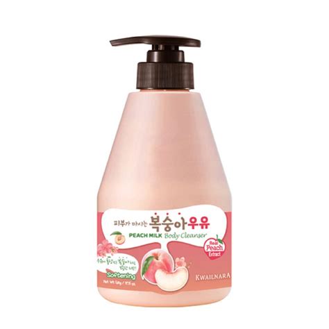 Amazon WELCOS KWAILNARA Peach Milk Body Cleanser 560 G 19 75 Oz