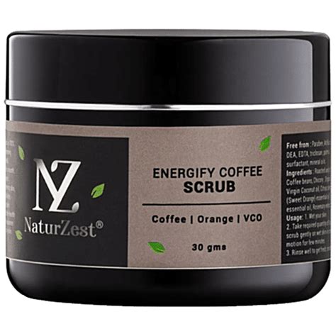 Buy Naturzest Enery Coffee Scrub With Virgin Coconut Oil Natural Exfoliating And De Tanning