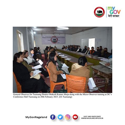 Mygov Nagaland On Twitter Training For Poll Day Micro Observer Was