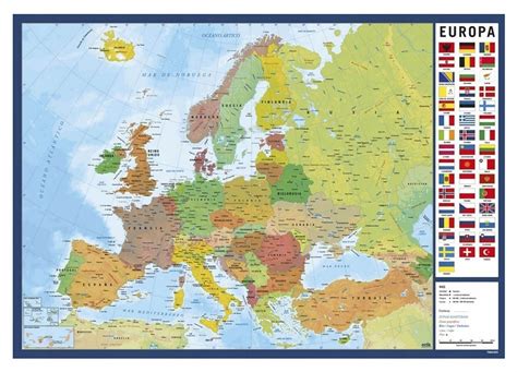 Mapa Europy podkładka na biurko duża mata ochronna 14034850336 Allegro pl