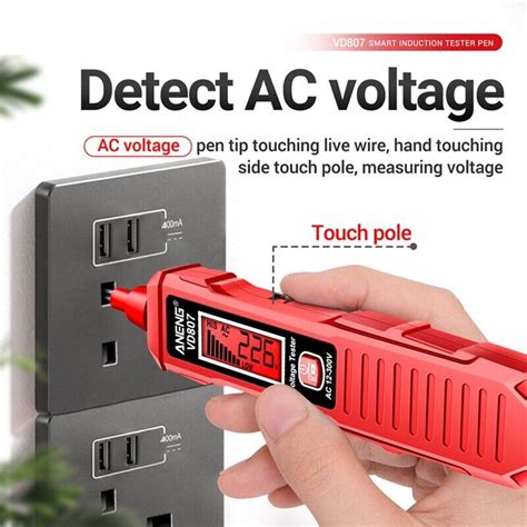 Vd Digital Voltage Detector Tester Pen Ac V Voltage Testers