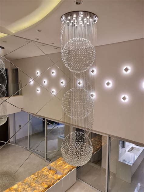 Lustres Pé Direito Alto - Lustre Sala Pé Direito Alto - RETOEDU