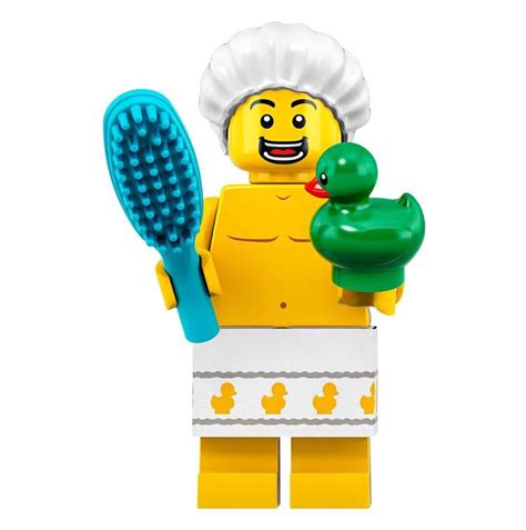 LEGO Series 'Shower Guy' Minifig - with Green Rubber Duckie - The Minifig Club