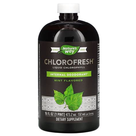 Жидкий хлорофилл с ароматом мяты Nature's Way (Chlorofresh Liquid ...