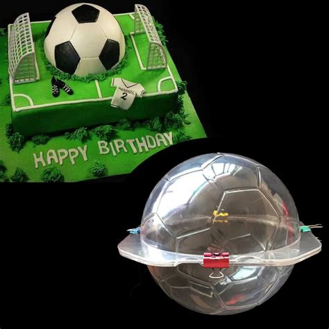 3D Chocolate Molds Football Mold Soccer Candy SugarPaste Cake ...