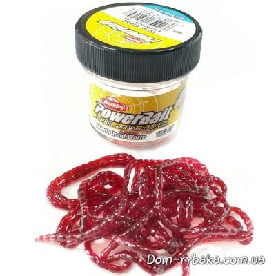 Мотыль крупный Berkley Maxi Power Blood Worm 100шт(1092475) купить в ...