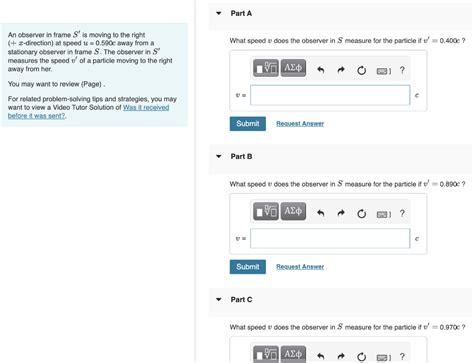 Solved An observer in frame S' is moving to the right (+ | Chegg.com 