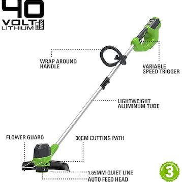 Greenworks 40V mower with 2Ah battery and charger [G40LTK2] - Galaxus
