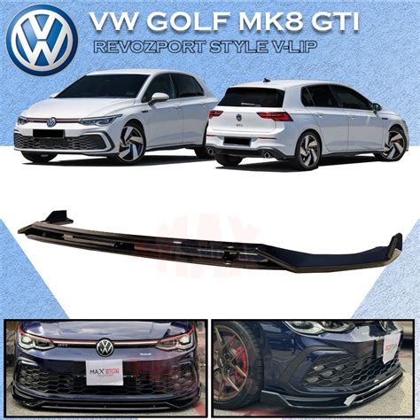 VOLKSWAGEN GOLF MK8 GTI R LINE REVOZPORT FRONT LIP BUMPER SKIRT LIP VW