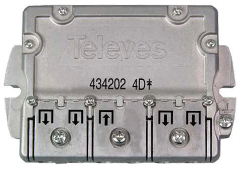 Televes 434202 EasyF 4W Splitter Instructions