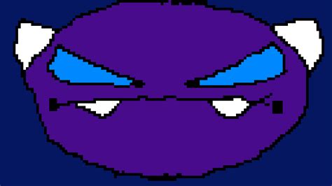 Pixilart - Geometry Dash Easy Demon Face by PixleArt-James