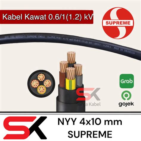 Jual KABEL LISTRIK NYY 4x10 SUPREME NYY 4 X 10 KABEL TUNGGAL 4x10