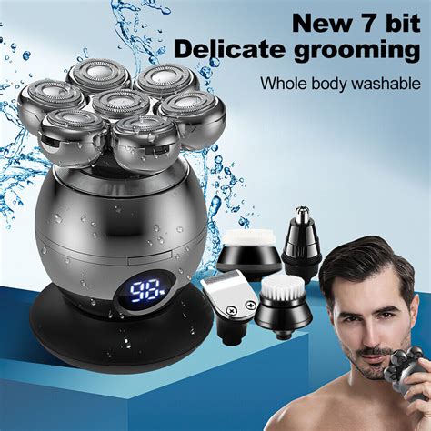 7d Electric Head Shavers For Bald Men Wet And Dry Cordless Rechargeable