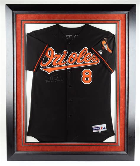 Cal Ripken Jr Signed X Custom Framed Jersey Display Inscribed