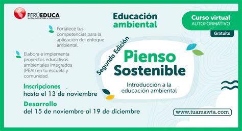 Curso Virtual Pienso Sostenible Introducci N A La Educaci N Ambiental