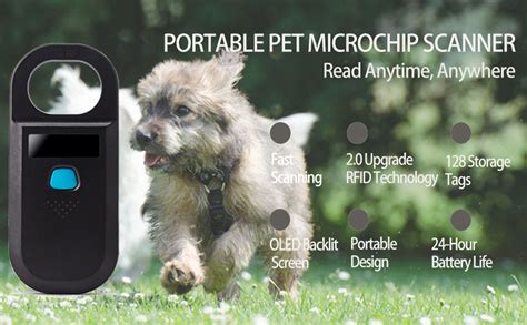 Amazon.com: Tbeciuq Pet Microchip Scanner: Rechargeable RFID EMID Micro ...