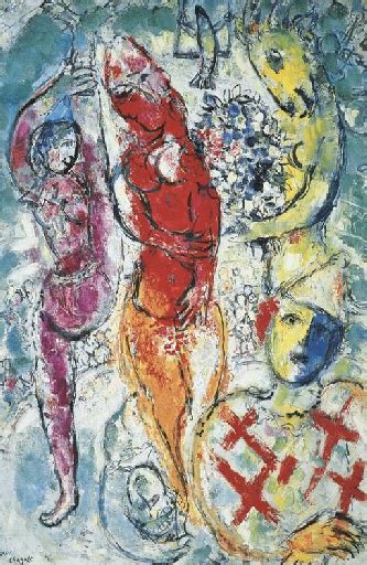 Marc Chagall Les Amoureux De Saint Paul De Vence Circa 1958 Mutualart