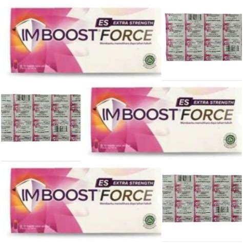 Imboost Force Extra Strength Tablet Membantu Memelihara Daya Tahan