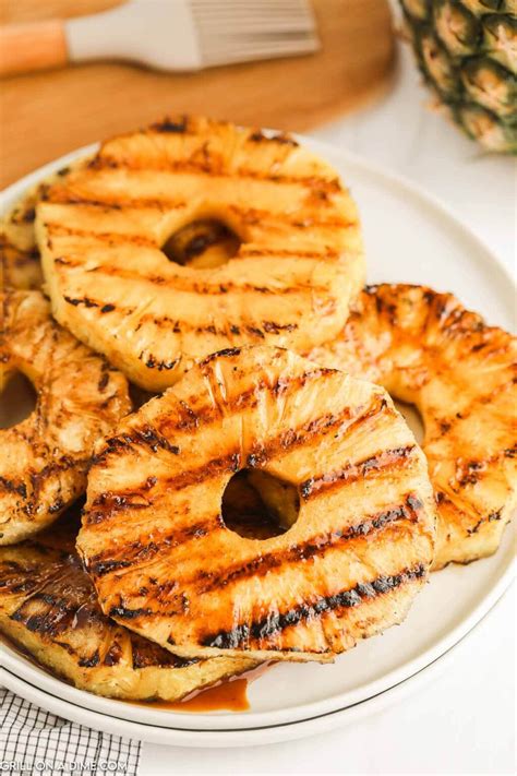 Grilled Pineapple Slices Grillonadime