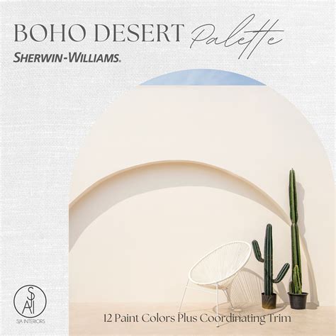 Boho Desert Color Palette Sherwin Williams Interior Paint Scheme E