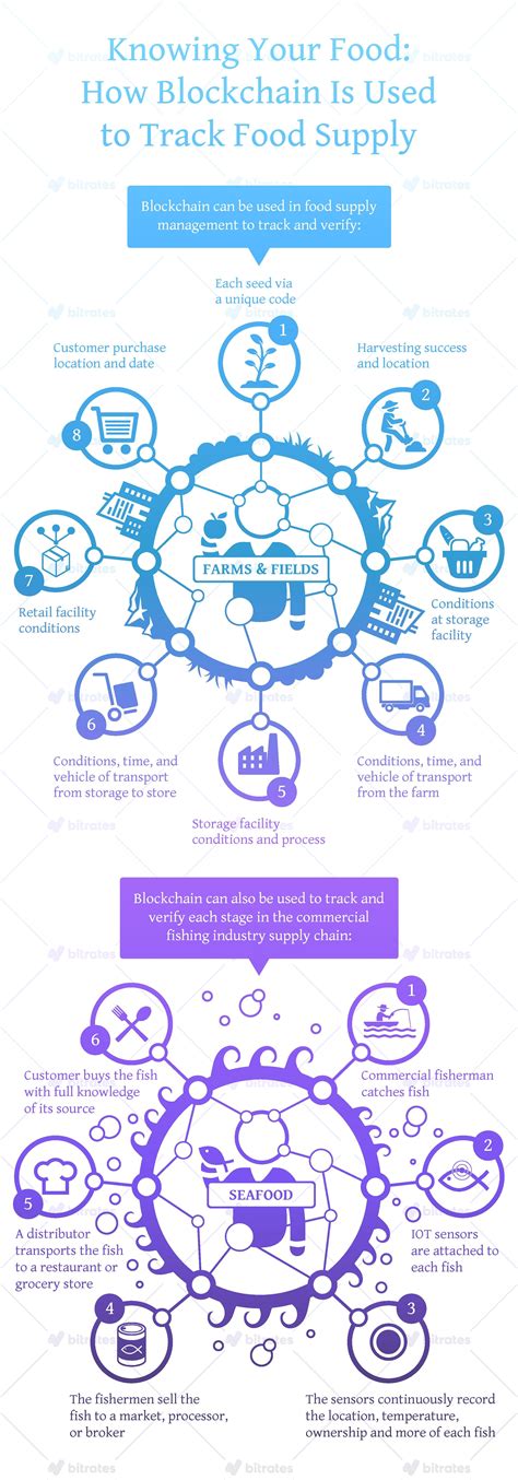 Infographic Blockchain In The Food Supply Management Industry