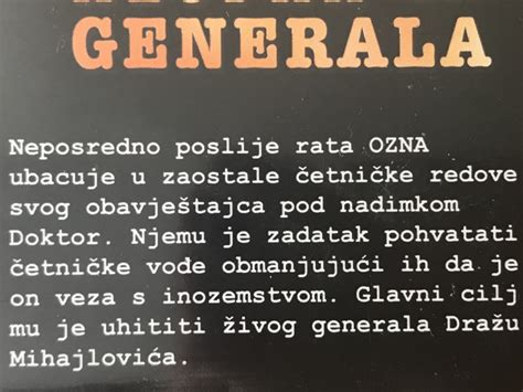 Dvd Klopka Za Generala Ljuba Tadi Drama Ratni