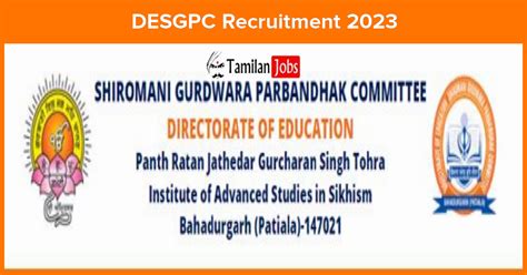 DESGPC PGT TGT Recruitment 2023 Apply Online 149 Vacancies