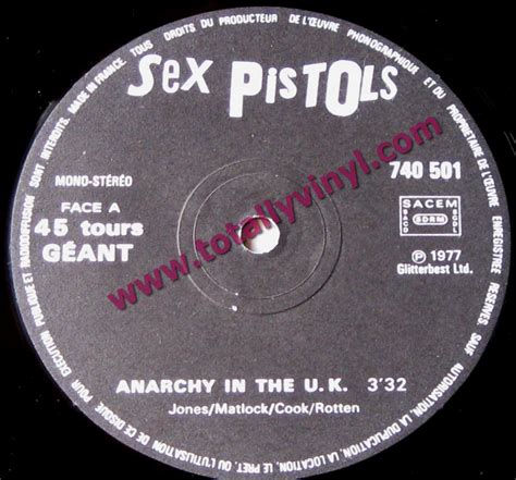 Totally Vinyl Records Sex Pistols Anarchy In The Uk I Wanna Be