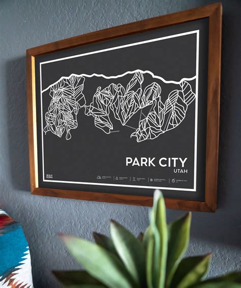 Park City Trail Map - Vivia Print