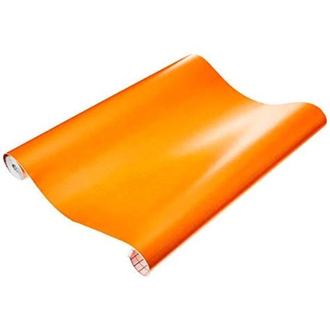 Rolo Pl Stico Auto Adesivo Laranja Cmx M Plastcover Plavitec Cl