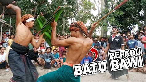 Top Pepadu Batu Bawi Beraksi Lagi Peresean Lombok 2020 YouTube