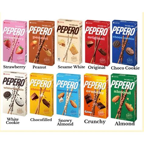 Lotte Pepero Almond Chocolate Biscuit Stick Snack Shopee Philippines