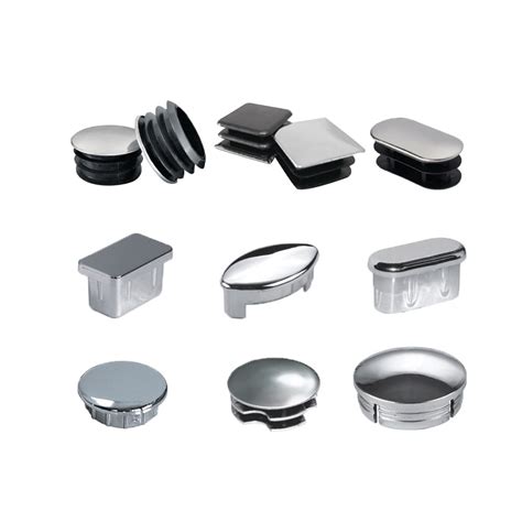 Chrome Round Plastic Blanking End Cap Tube Insert For Furniture China