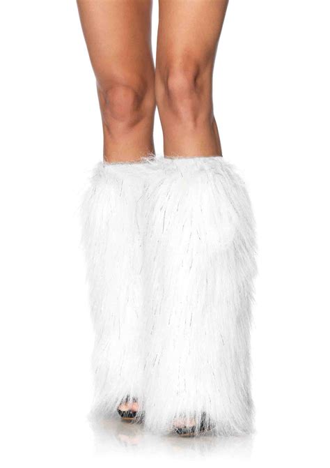 Furry Lurex Leg Warmers Envy Body Shop