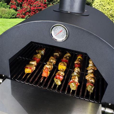 Outdoor Pizza Ovens Vintage Gourmet 3-in-1 Outdoor BBQ Grill, Smoker