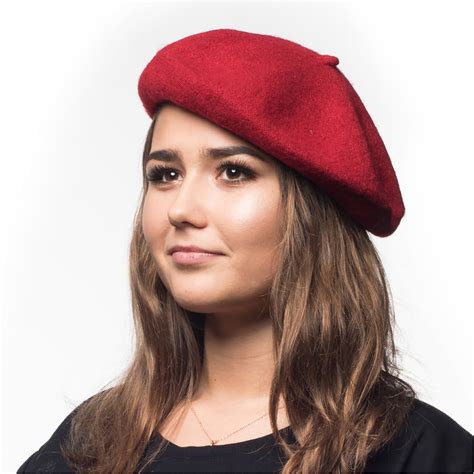 Beret Damski Francuski Wełniany z Antenką Berety 12784961451 Allegro pl