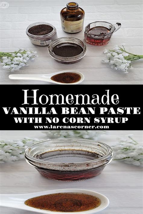 Homemade Vanilla Bean Paste Recipe intensified flavor in a syrup.
