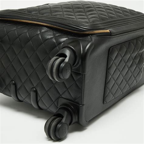 Chanel Black Quilted Leather Coco Case Trolley At 1stdibs Chanel