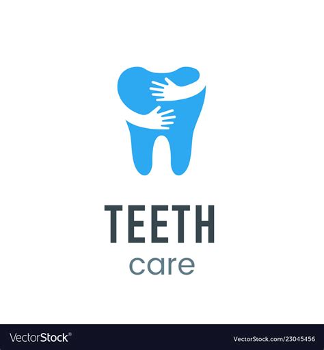 Teeth Care Logo Sign Royalty Free Vector Image